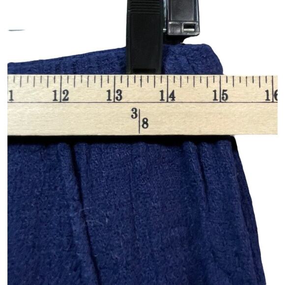 Soft Surroundings Pants Womens XS Petite Blue Linen Blend Pull On Crop Coastal - Picture 4 of 12